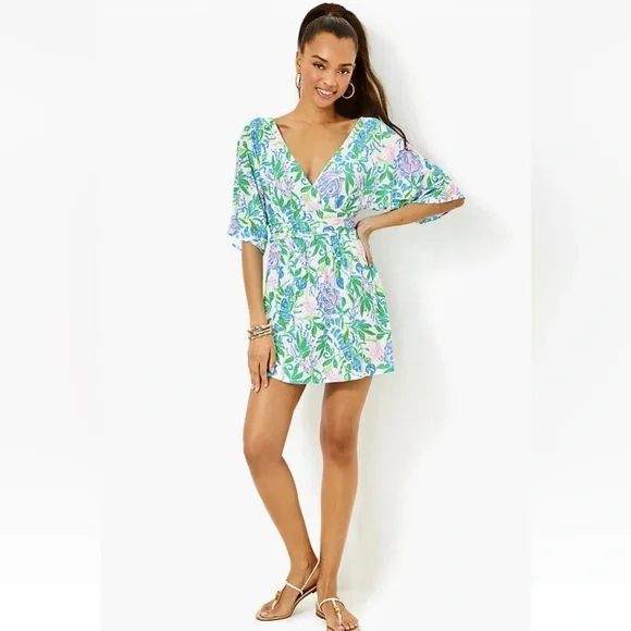 NWT originally $168 Lilly Pulitzer Parigi Skort Romper Resort Just a Pinch M - Picture 1 of 12